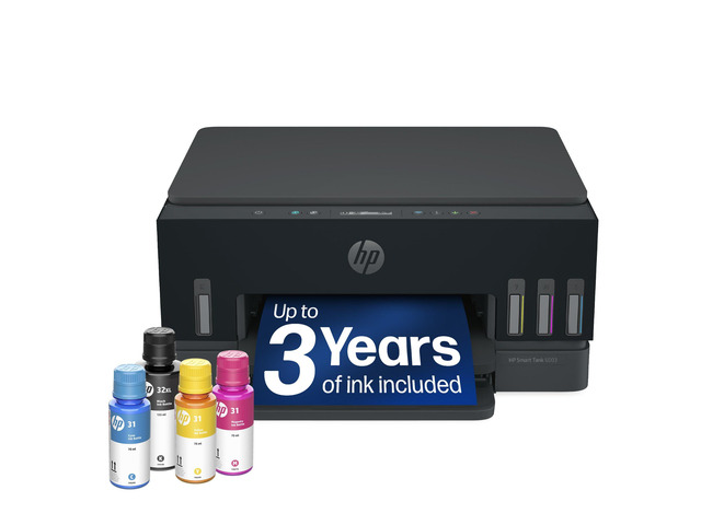 Smart Tank 6003 Wireless All-in-One Ink Tank Printer, Scanner, Copier with up to 3 Years of Ink Included, Best-for-Home, Cartridge-Free Refillable,...