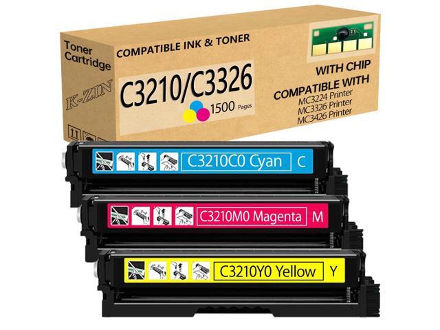 C3210 C3224 C3326 Toner Cartridge(1500 Pages,with Chip) Compatible with Lexmark C3210C0 C3210M0 C3210Y0 Toner for C3224 MC3426 MC3326 C3326 C3426...