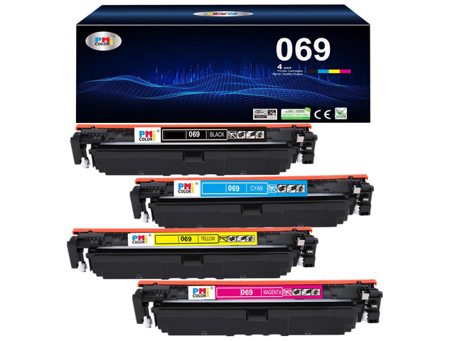069 MF753Cdw 4 Pack Toner Cartridge Set Replacement for Canon 069 Toner Compatible for Canon Color MF753Cdw, MF751Cdw LBP674Cdw Printers ...