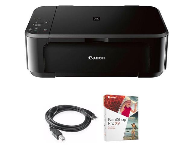 Pixma MG3620 Wireless All-in-One Photo Inkjet Multifunction Printer (0515C002) Bundle with High Speed 6-Foot USB Printer Cable and Corel Paintshop...