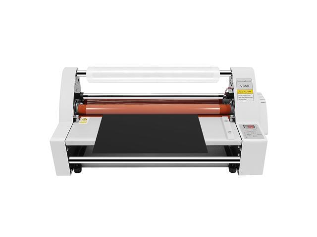 Electronic Laminating Machine 4-Roller V350 Laminator Machine 110V 350MM Roll Laminator Hot/Cold Lamination Sheets Digital Display Single & Dual.