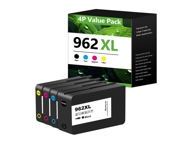 962XL Ink Cartridges Replacement for HP 962XL Ink Cartridges Combo Pack 962 XL Work for Officejet Pro 9015e 9010 9025e 9015 9025 9018e 9025e 9020...