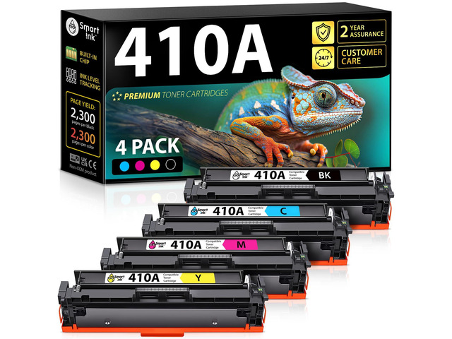 Compatible 410A Toner Cartridge Replacement for HP 410A HP 410X CF410A CF411A CF412A CF413A to use with Color LaserJet Pro MFP M477fnw M452nw...