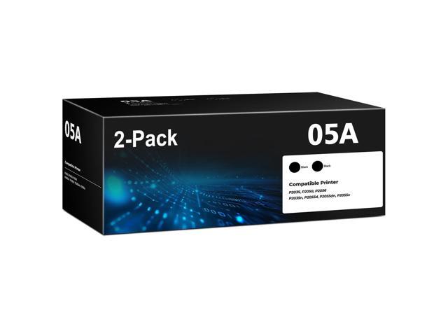 05A CE505A Toner Cartridges Black (2-Pack) Laser Jet P2035 P2050 P2056 Compatible with HP 05A 05X Toner Cartridges for Laser Jet Enterprise P2035n...