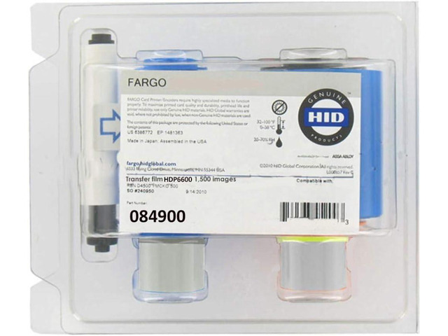 FARGO 84900 Standard Clear Film, 1500-Print