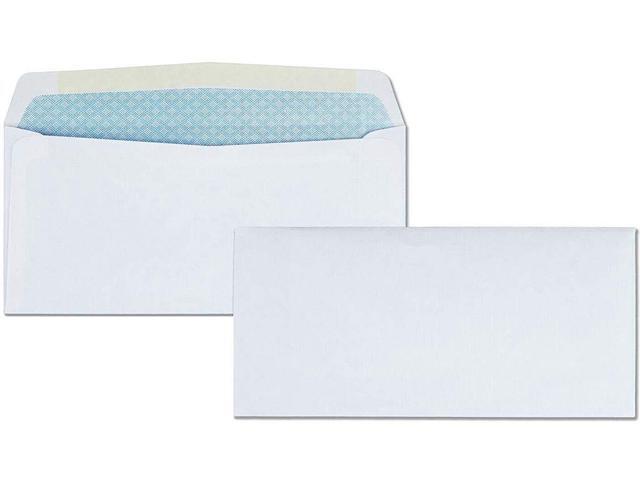 2500 #9 Business Envelopes, 3 7/8 x 8 7/8 Inches, Security Tinted, 24lb White Paper, Gummed Closure, 2500 Count