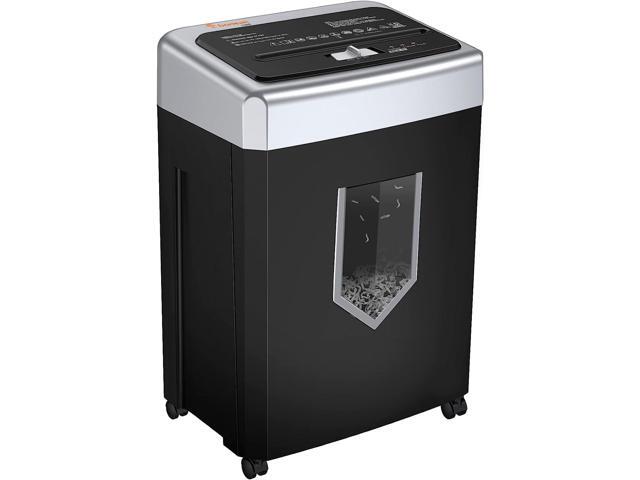 15-Sheet Cross-Cut 40-Min Heavy Duty Paper Shredder for Home Office Anti-jam, 60dB Whisper-Quiet, P-4 High Security, Shredder for CDs, Staples, 5.