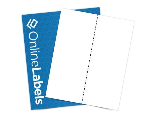 Removable Full Sheet Labels - 8.5 x 11-500 Sheets - Inkjet/Laser Printers - Vertical Back Slit for Easy Peeling