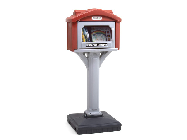Dig-Free Sharing Library for Indoor or Outdoor Use, Little Sharing Library for Neighborhoods and Schools, Made in USA