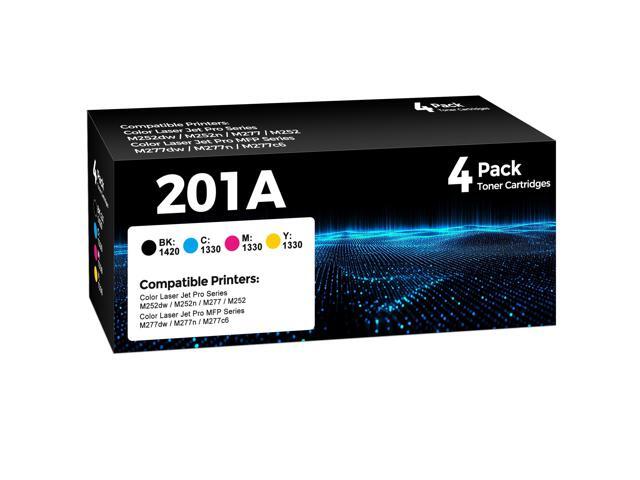 201a 4PK Black Cyan Magenta Yellow Toner Compatible for HP Laser Jet 201A CF400A CF401A CF402A CF403A Toner Use for Laser jet Pro MFP M277dw...