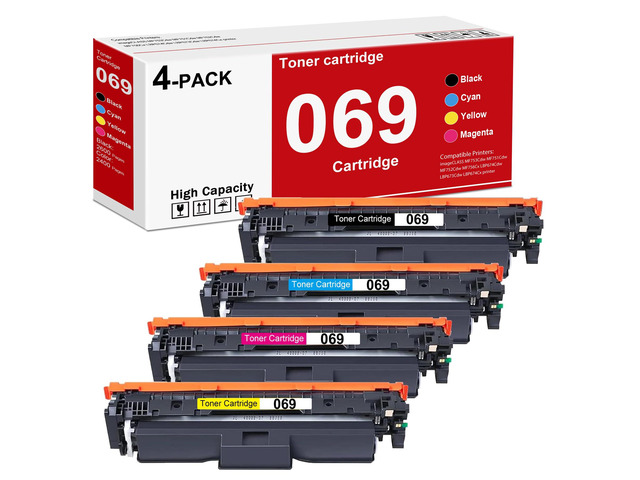 High Yield 069 Toner Cartridge MF753Cdw Toner Replacement for Canon 069 069 Toner Cartridge set work with imageCLASS MF753Cdw MF753Cdw II...