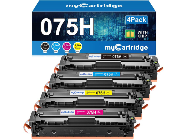 075H Toner Cartridge Set 075 Compatible for Canon MF665Cdw MF663Cdw MF660 Replacment for Canon Color ImageCLASS LBP646Cdw MF662Cdw LBP647Cdw...