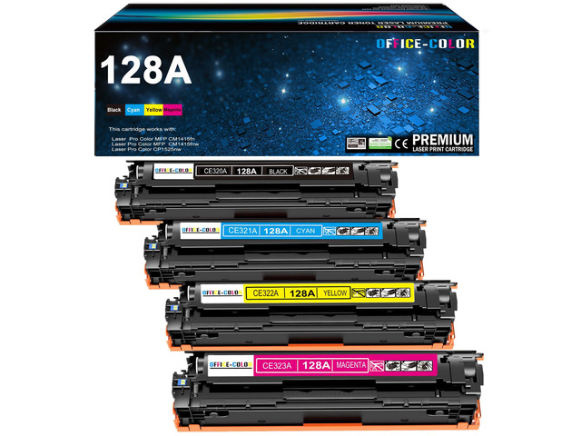 128A Toner Cartridge for HP 128A CP1525nw CM1415fnw CP1525n CM1415fn Compatible for HP LaserJet Pro CP1525nw CM1415fnw CM1415fn CP1525n Printer...