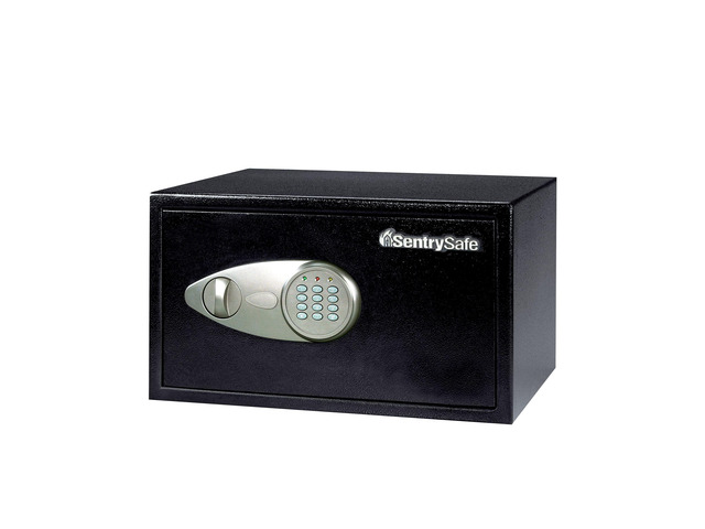 Shelf Safe with Digital Keypad Lock, Steel Safe with Interior Lining and Bolt Down Kit for Money, Jewelry, Documents, 0.98 Cubic Feet, 8.9 x 16.9 x...