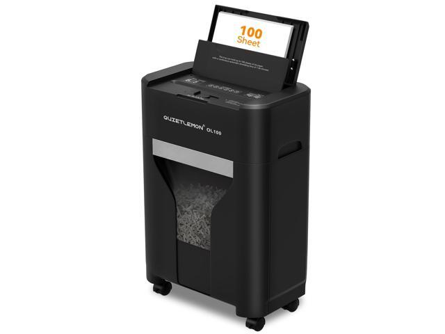 100-Sheet Auto Feed Paper Shredder, 40 Min Non-Stop, Shredders for Home Office Heavy Duty, P-4 Ultra Security Shredder for Home Office, Cross-Cut.