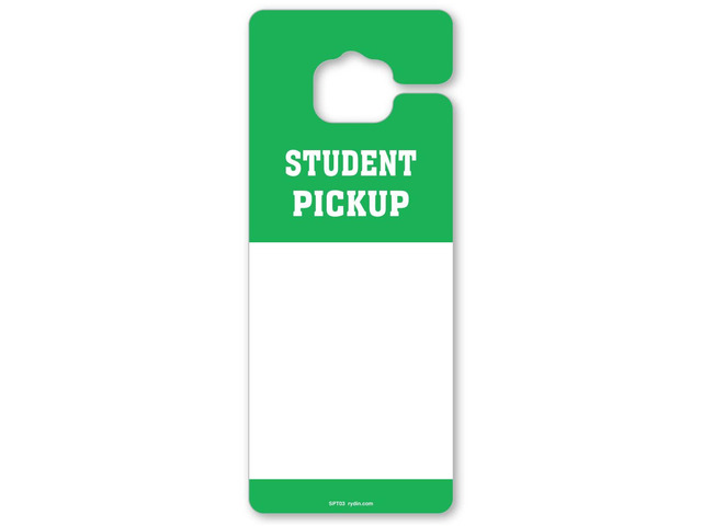 3.25W x 8H Student Pickup Safe Dismissal Thick Rearview Mirror Hang Tags (Pack of 50) Vehicle Hang Tags Car Hang Tags for Schools, Daycares,...