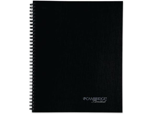 Business Notebook, Action Planner, Legal Ruled Paper, 8-1/2' x 11', 80 Sheets, Flexible Soft Touch Cover, Wirebound, Gray (06064) (Pack of 12)