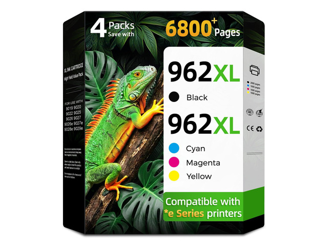 962xl Ink Cartridges Combo Pack Replacement for HP 962 XL HP962XL Work for HP OfficeJet Pro 9015e 9010 9012 9012e 9018e 9025e 9015 9018 9025e 9025...