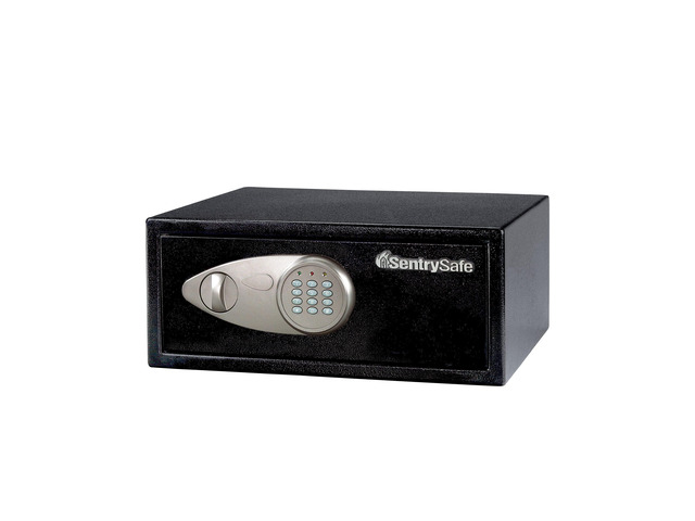 Shelf Safe with Digital Keypad Lock, Steel Safe with Interior Lining and Bolt Down Kit for Money, Jewelry, 0.78 Cubic Feet, 7.1 x 16.9 x 13.8...