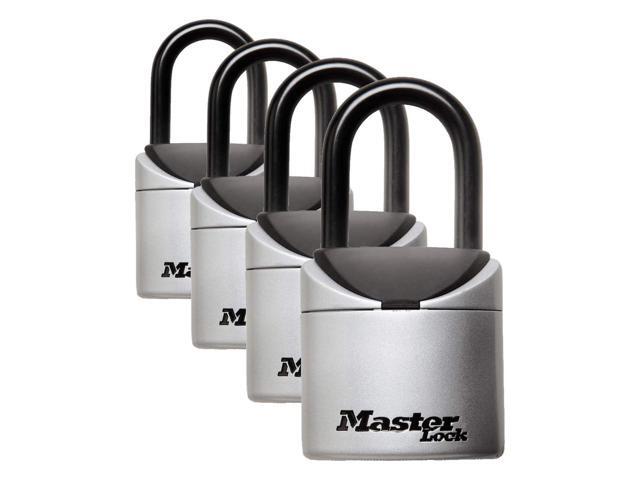 Lock Box, Set Your Own Combination Portable Key Safe, 2-3/4 in. Wide, 5406D,Black, Grey (Pack of 4)