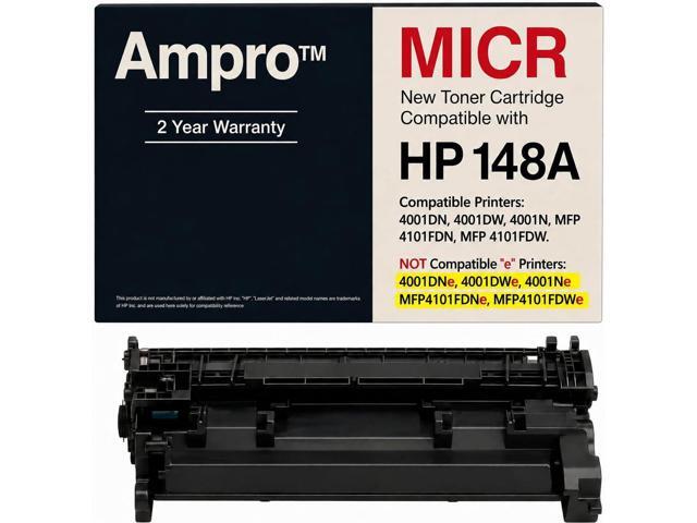 New Replacement 148A MICR W1480A MICR Works with Laser Printers 4001DN, 4001DW, 4001N; LaserJet Pro MFP 4101FDN, 4101FDW (Prints 3000 Pages)