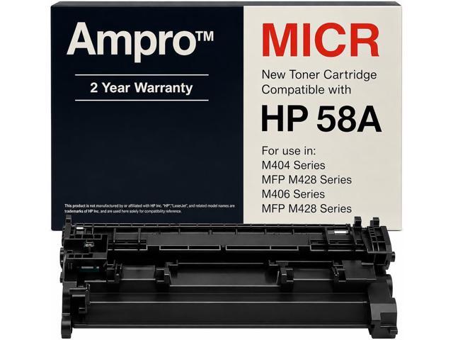 CF258A MICR 58A MICR Toner Cartridge Secure Check Printing Compatible with HP LaserJet M404DN M404DW M404N MFP M428DW M428FDN M428FDW Enterprise.