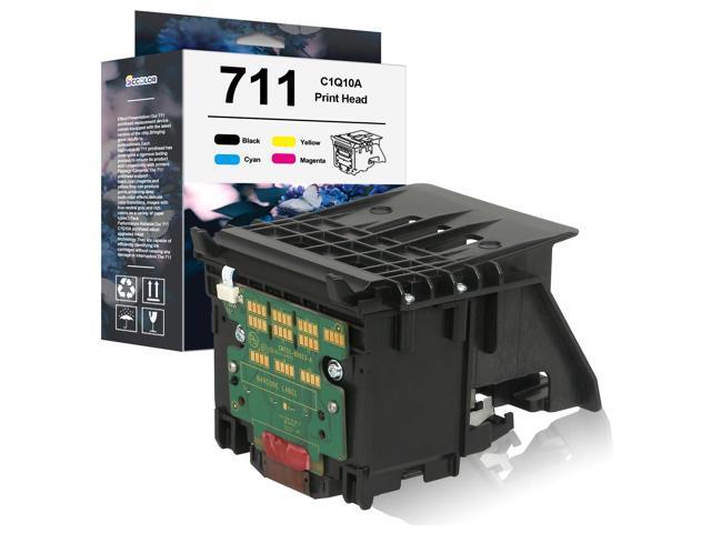 711 Printhead Kit High Yield C1Q10A Pinter Head with Chip Upgraded Compatible with 711 PinterHead Replacement for T120 T125 T130 T520 T525 T530.