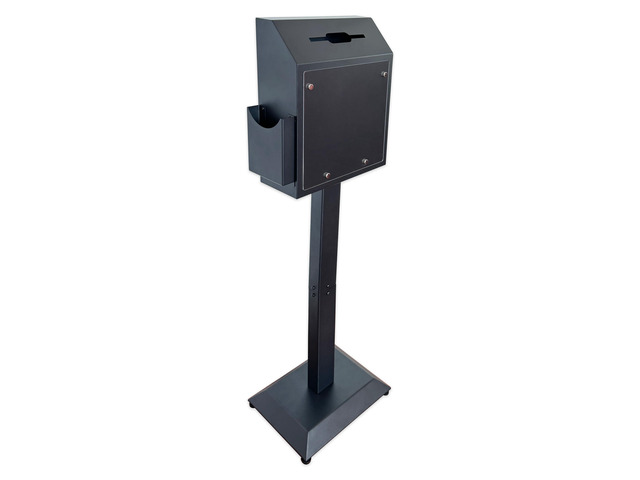 Suggestion Box with Stand, Floor Standing Offering Box,Metal Combination Lock Ballot Collection Safe Box for...