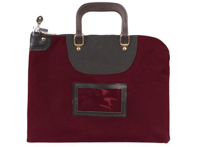 Fire Resistant Locking Bag 15 x 11 Inches Burgundy Keyed Lock with 2 Keys Durable Fireproof Document and Money Security Bag