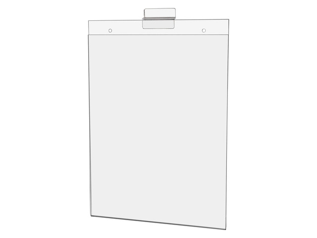 24 Pack Slatwall Sign Holder for 8.5' x 11' Advertisements Notices and Flyers in Retail Stores Boutiques and Showrooms Clear Acrylic Literature...