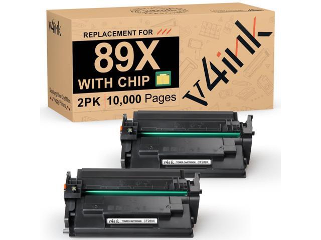 89X Black High-Yield Toner Cartridge 2 Pack (Latest Upgraded Chip) Compatible Replacement for HP 89X CF289X 89A CF289A use in HP M507n M507dn M507x.