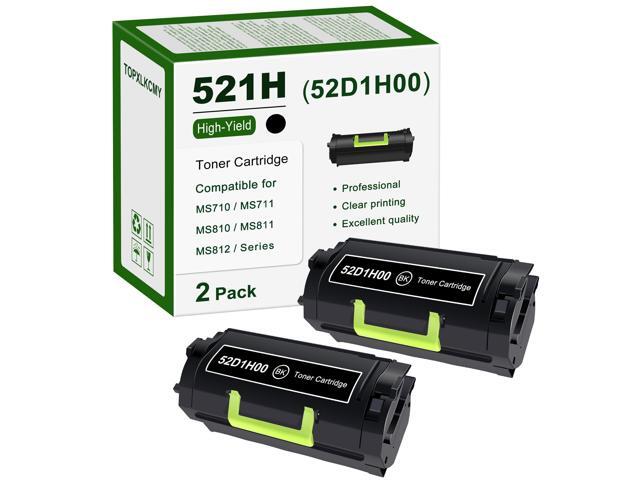 521H (52D1H00) High Yield Black Toner Cartridge 2-Pack Replacement for Lexmark MS710n MS710dn MS711dn MS810n MS810dn MS810de MS810dtn MS811n...