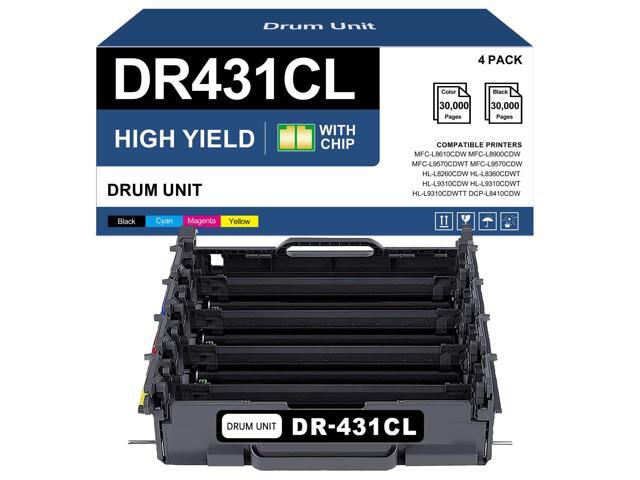 DR431CL / DR-431CL / DR431 Drum Unit Replacement for Brother MFC-L8900CDW L8610CDW, HL-L8260CDW L8360CDW L9310CDW, DCP-L8410CDW Printer (1-Pack)