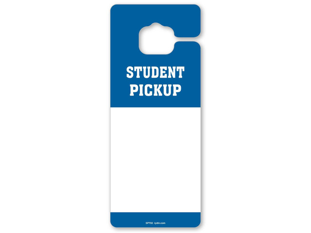 3.25W x 8H Student Pickup Safe Dismissal Thick Rearview Mirror Hang Tags (Pack of 50) Vehicle Hang Tags Car Hang Tags for Schools, Daycares,...