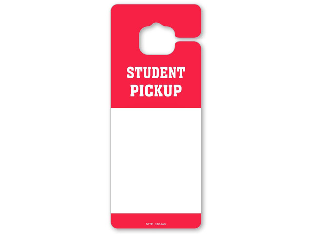 3.25W x 8H Student Pickup Safe Dismissal Thick Rearview Mirror Hang Tags (Pack of 50) Vehicle Hang Tags Car Hang Tags for Schools, Daycares,...
