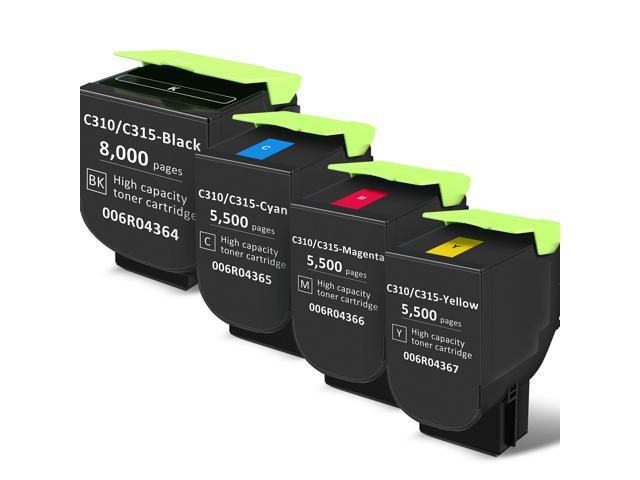 for Xerox C310 C315 Toner Cartridge,5500-8000 Pages Extra High Capacity Replacement 006R04364 006R04365 006R04366 006R04367 Compatible Standard Ink.