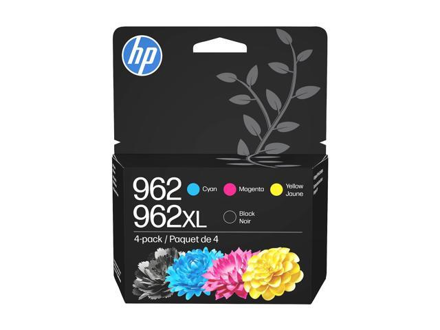 Original 962 Cyan, Magenta, Yellow / 962XL Black Ink Cartridges (4-Pack) Works OfficeJet 9010 Series, OfficeJet Pro 9010, 9020 Series Eligible...