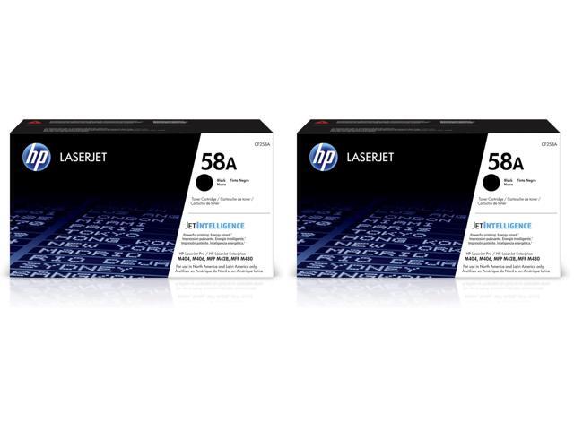 58A (CF258A) Black Original Toner Cartridge,(Pack of 2)