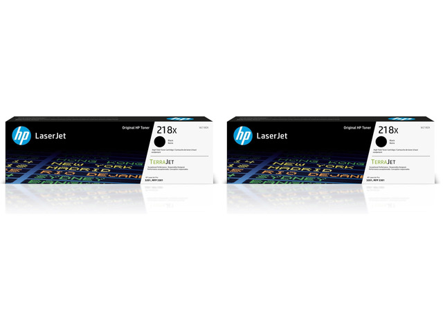 218X Black High-Yield Toner Cartridge Works with Color LaserJet Pro 3201,MFP 3301 Series W2180X,(Pack of 2)
