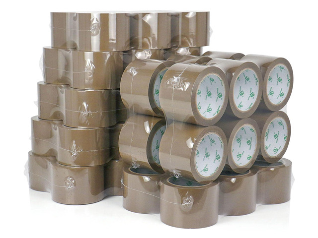 Wide Brown Packing Tape 3 inch, 48 Refills Rolls Bulk Shipping Tape for Heavy Duty Packaging, Moving, Shipping and Storage, 2.4 Mil x 60 Yards