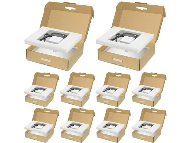 Laptop Shipping Box with Protection Foam for up to 17 Inches Notebook, Cardboard Laptop Box for Shipping, Secure Mailing Boxes, 10 Pack