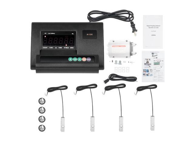Digital Livestock Scale Kit, Animal Scale 5000lbs High Precision Indicator Floor Scale Pet Scale with Large Stainless Platform Vet Scale with.