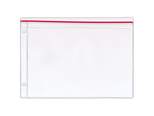StoreSMART Pencil Supply Zipper Case for 3-Ring Binders - 100-Pack - 5 3/4' x 8 1/4' - Vinyl Plastic - SPCR2369ZIPL-100
