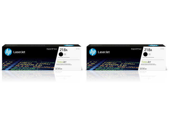 218A Black Toner Cartridge Works with Color LaserJet Pro 3201, MFP 3301 Series W2180A, (Pack of 2)