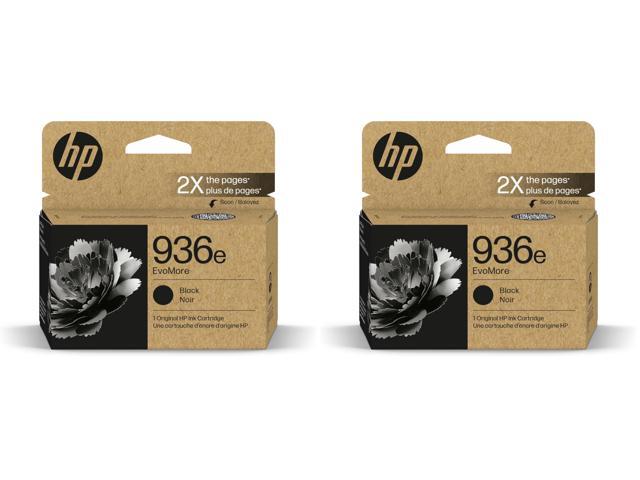 936e Black EvoMore Ink Cartridge Works with OfficeJet 9120,Pro 9100,Pro Wide Format 9700 Carbon Neutral 4S6V6LN,(Pack of 2)
