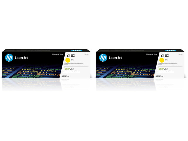 218X Yellow High-Yield Toner Cartridge Works with Color LaserJet Pro 3201,MFP 3301 Series W2182X,(Pack of 2)