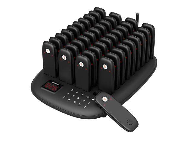 TD175M Beepers for Restaurants, Restaurant Buzzers,40 Buzzers for Food Court, Entertainment Center, Shopping Mall, Maximum Call Range 800M, with.