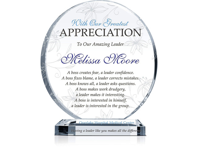 Personalized Boss Appreciation Gift Plaque for Man or Woman, ized with boss name, unique Boss Award for Him or Her on Retirement, Farewell,...