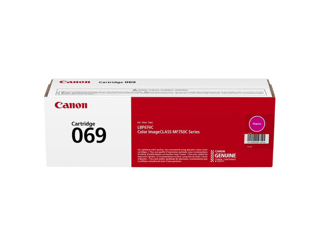 Genuine 069 Magenta Toner Cartridge Compatible with MF753Cdw, MF751Cdw, LBP674Cdw