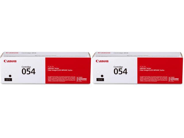 Genuine 054 Black Toner Cartridge Compatible with LBP622Cdw,LBP623Cdw,MF641Cdw,MF642Cdw,MF644Cdw,(Pack of 2)